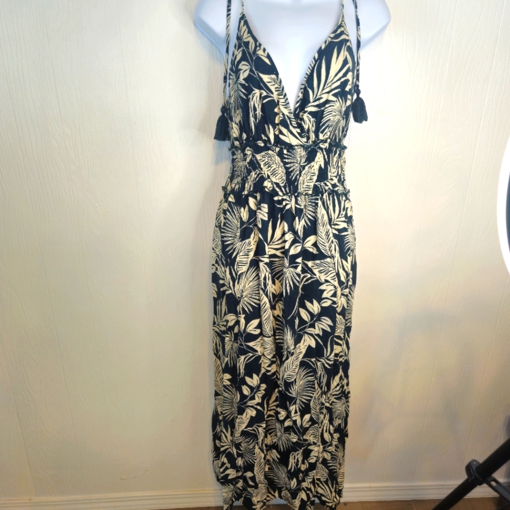 Patrons Of Peace Forest Green and Cream Dress